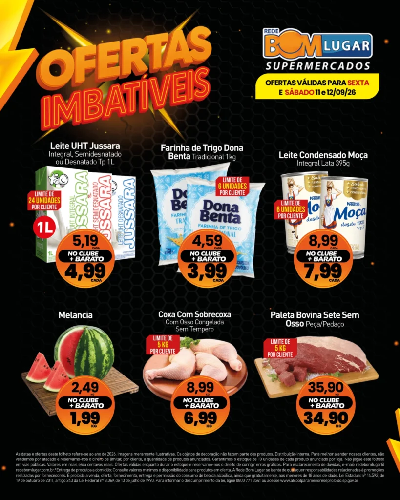 Ofertas Rede Bom Lugar Supermercados – 12/09/2026