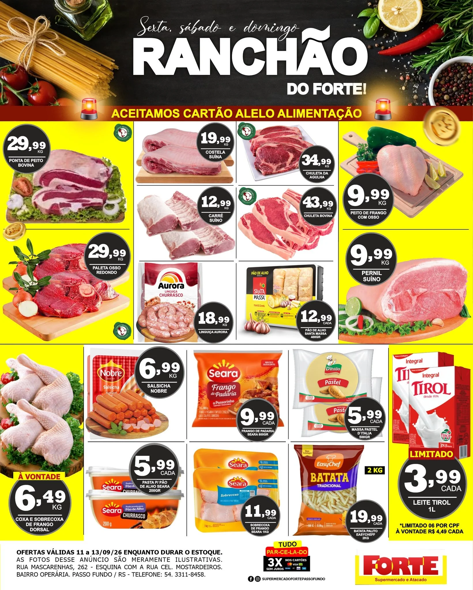 Ofertas FORTE SUPERMERCADO – 11/09/2026