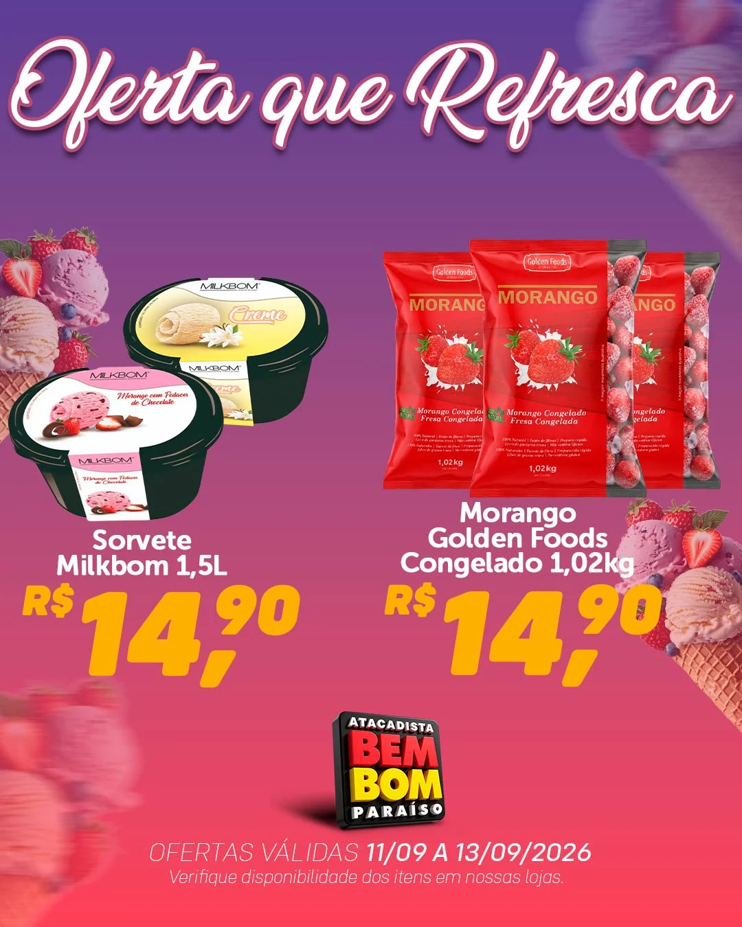 Ofertas Bem Bom Atacadista – 13/09/2026