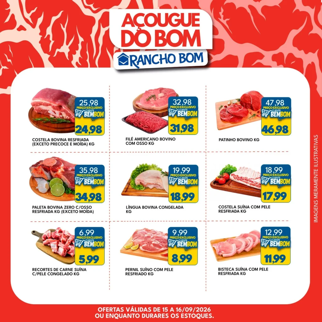 Ofertas Rancho Bom Supermercados – 16/09/2026