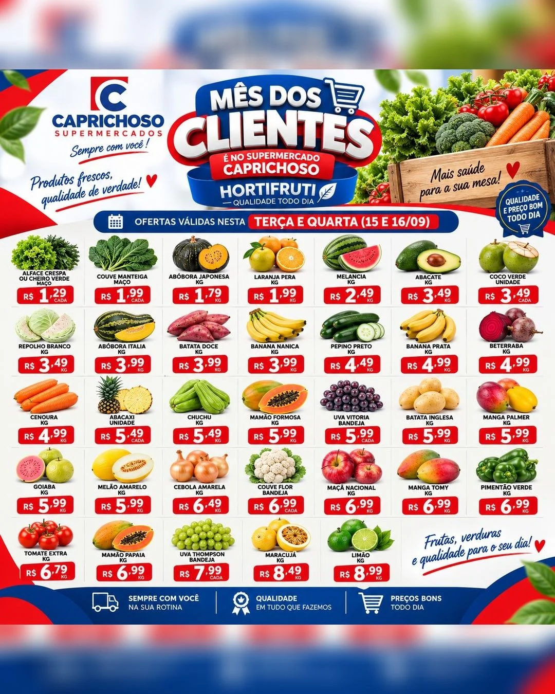Ofertas Supermercado Caprichoso Ceilândia – 16/09/2026