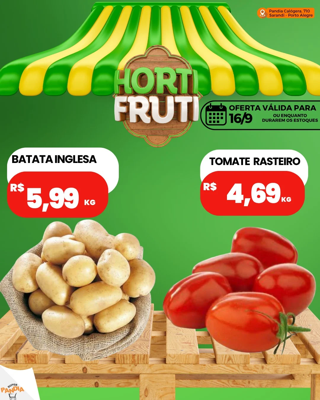 Ofertas Super Pandia | Sarandi, Porto Alegre – 16/09/2026