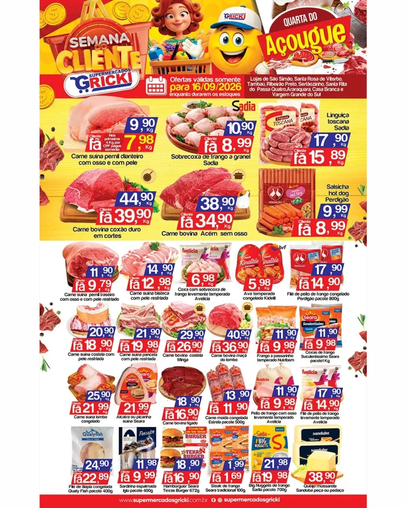 Ofertas Supermercados Gricki – 16/09/2026 Ofertas Supermercados Gricki – 16/09/2026