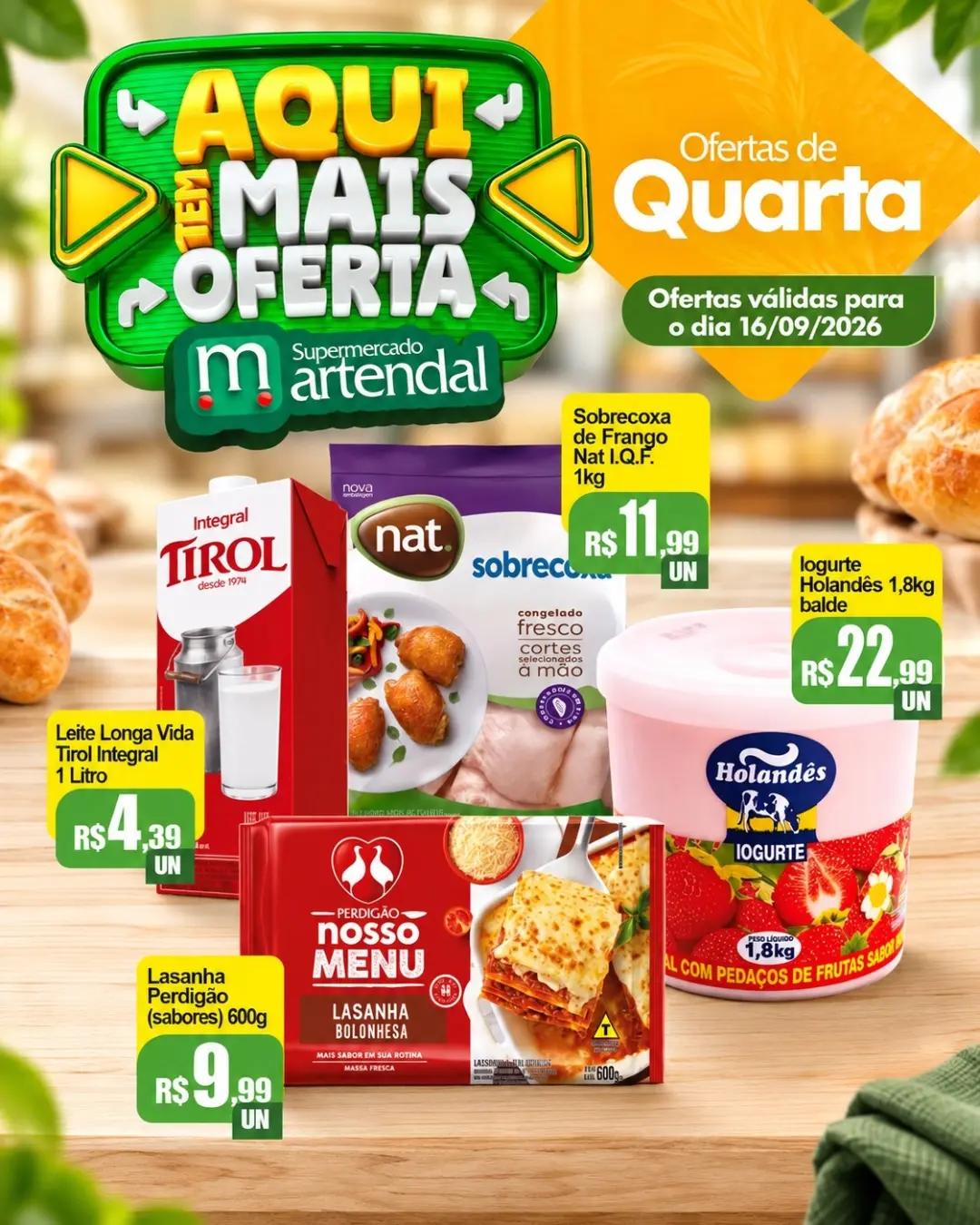 Ofertas Supermercado Martendal – 16/09/2026