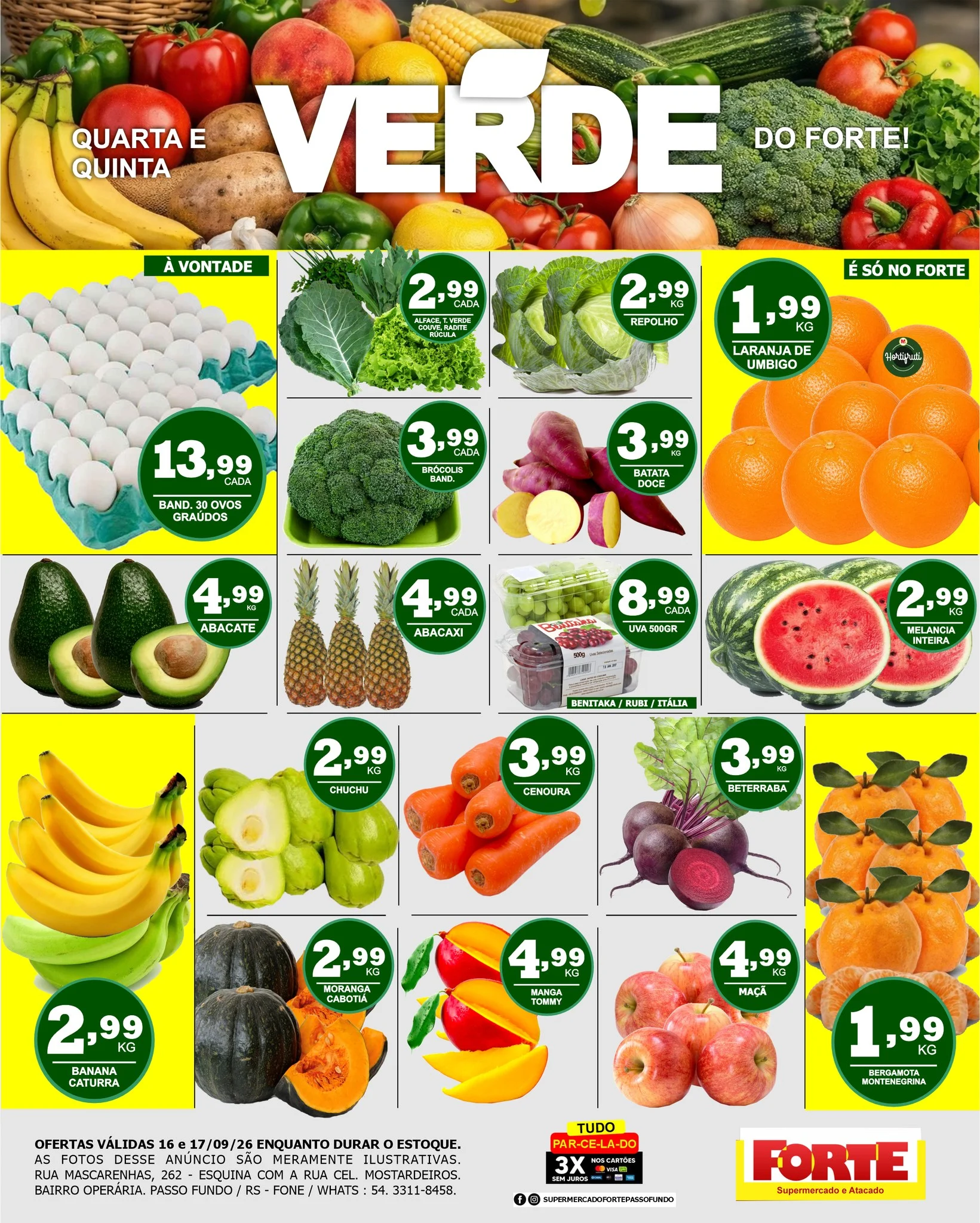 Ofertas FORTE SUPERMERCADO – 17/09/2026