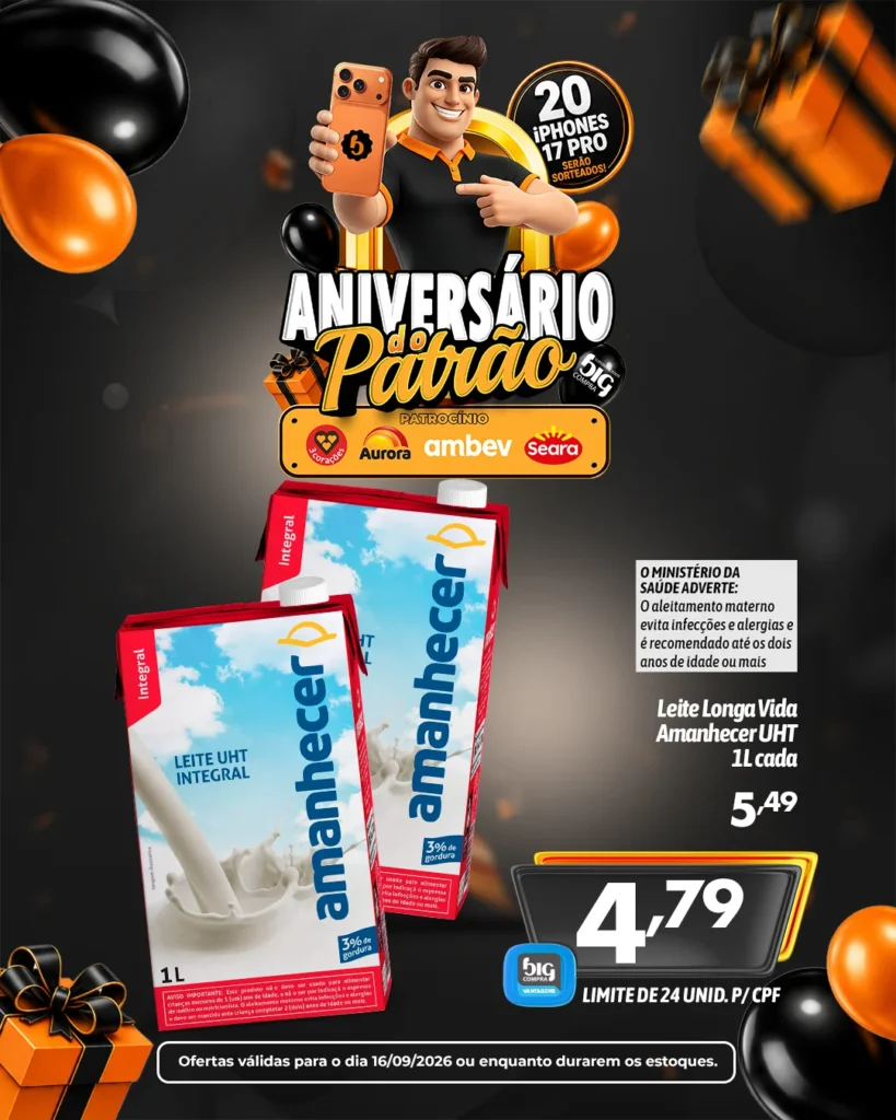 Ofertas Supermercados Big Compra – 16/09/2026