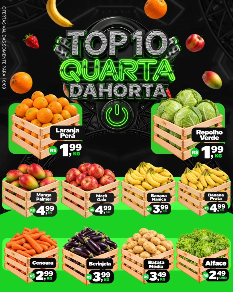 Ofertas Dahorta Hortifruti – 16/09/2026