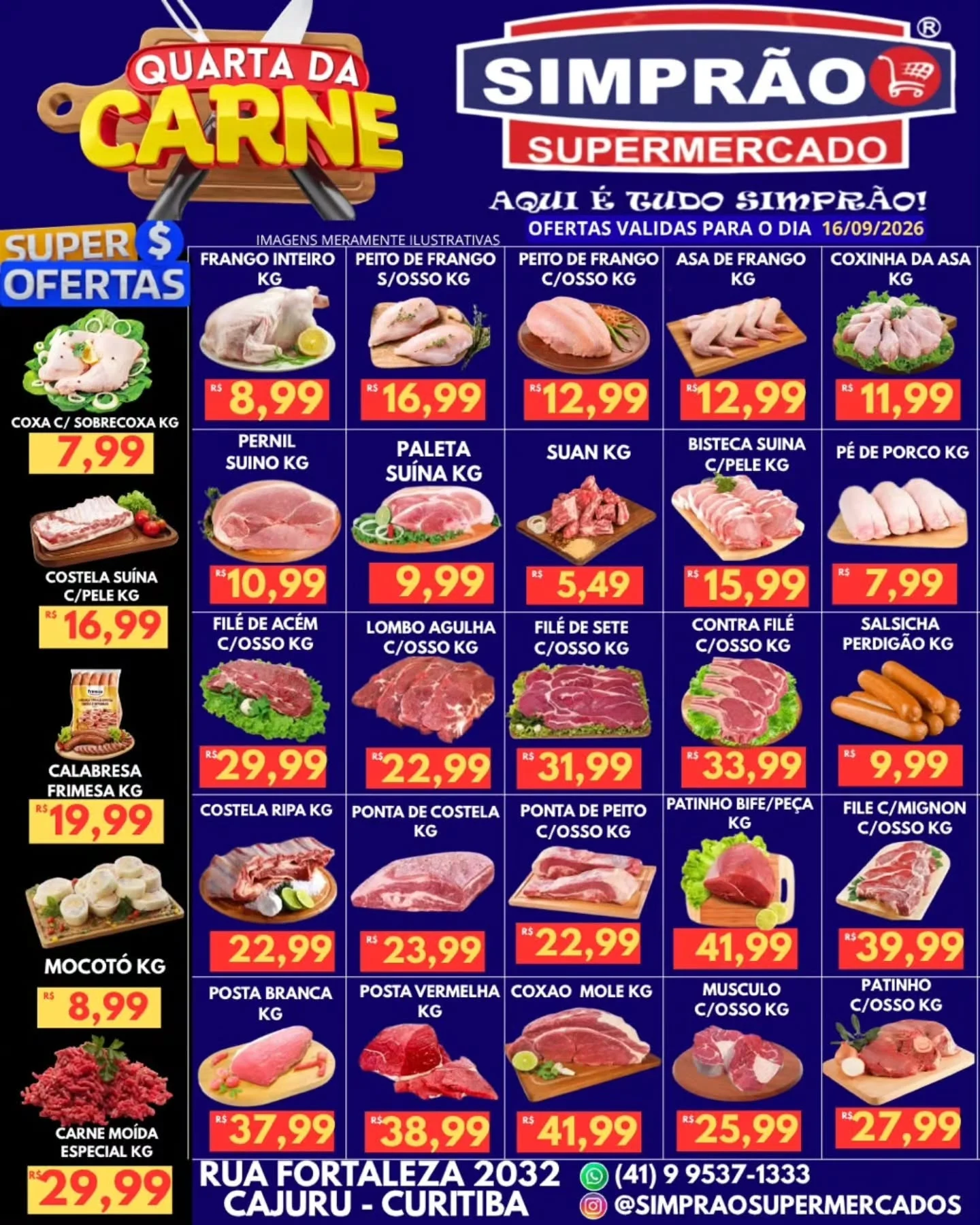 Ofertas simprão supermercados – 16/09/2026