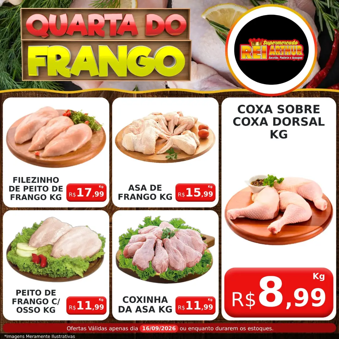 Ofertas Supermercado Rei Arthur💥 – 16/09/2026