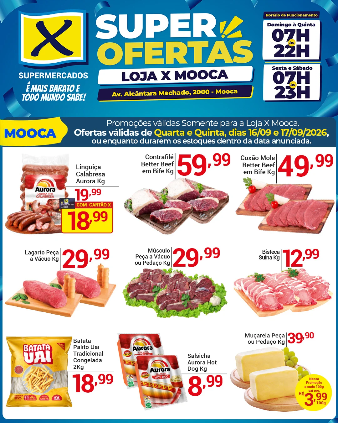 Ofertas Rede X Supermercados – 16/09/2026