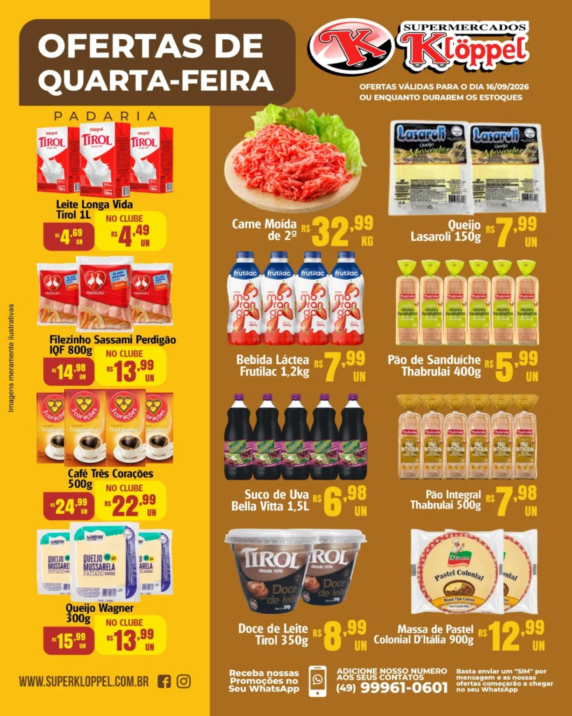 Ofertas Supermercados Klöppel – 16/09/2026 Ofertas Supermercados Klöppel – 16/09/2026