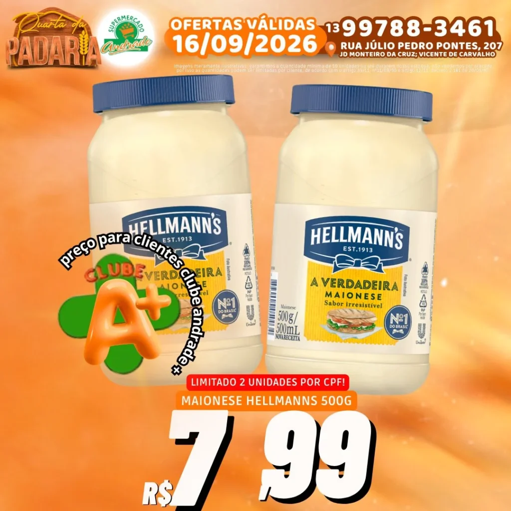 Ofertas Supermercado Andrade – 16/09/2026