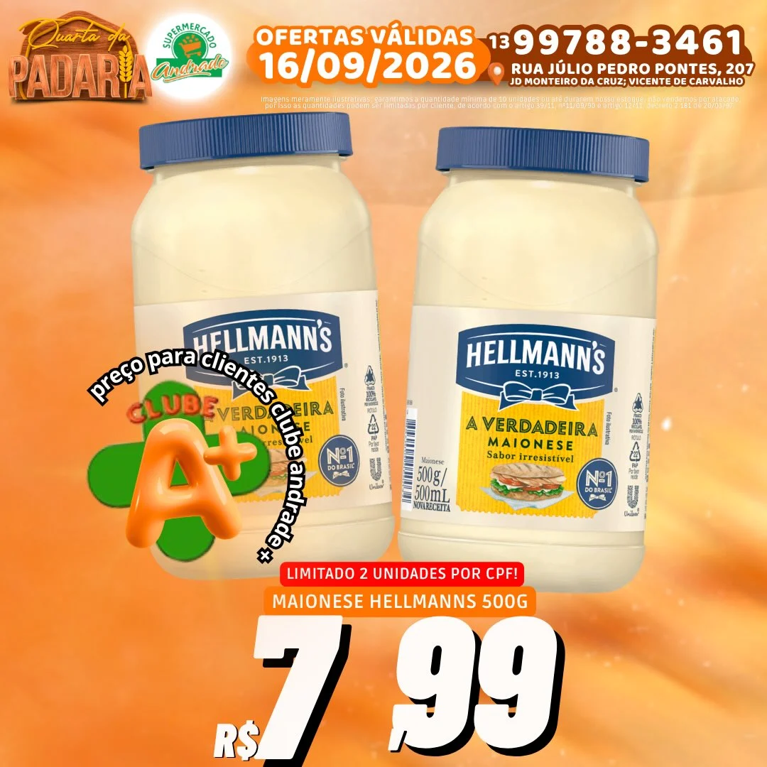 Ofertas Supermercado Andrade – 16/09/2026