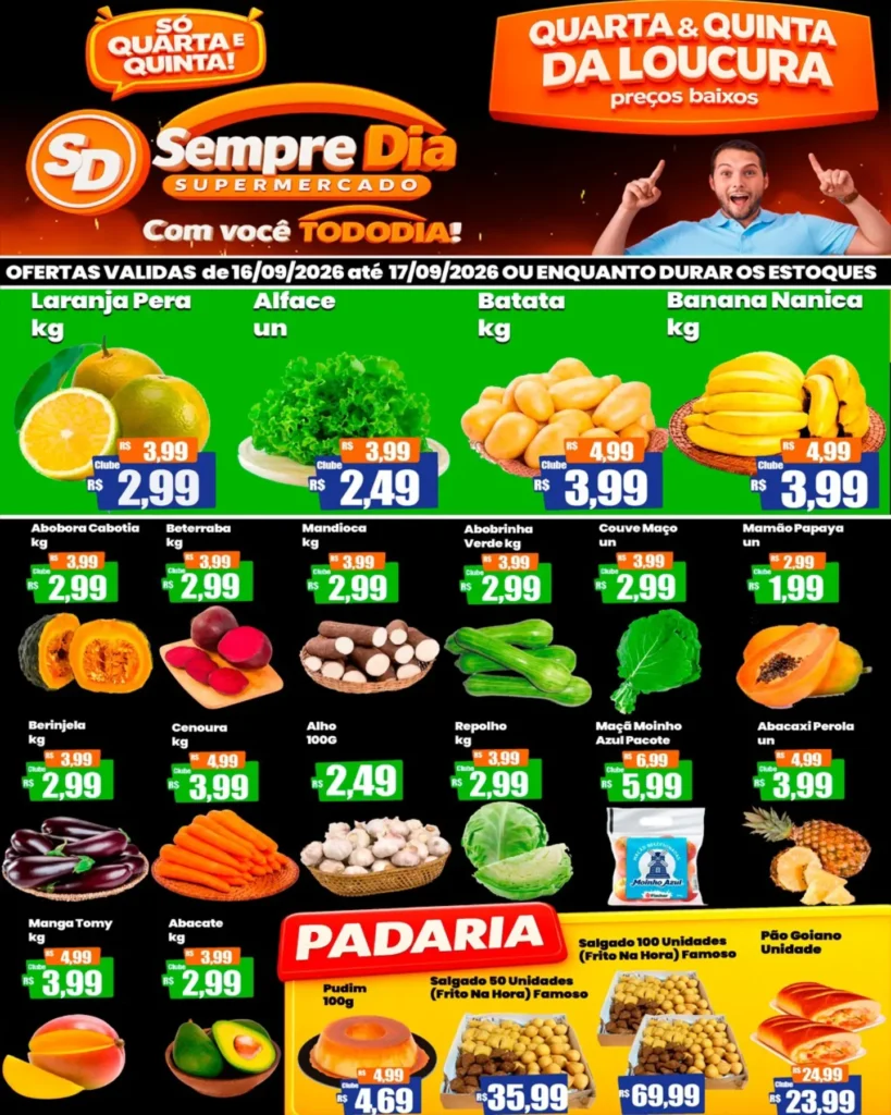 Ofertas Supermercado Sempre Dia – 17/09/2026