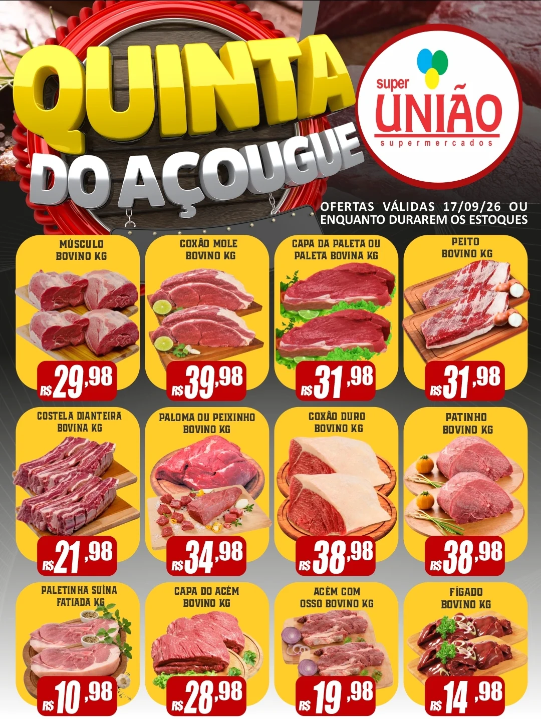 Ofertas Super União Supermercados | OFICIAL – de 17/09/2026 a 17/09/2026