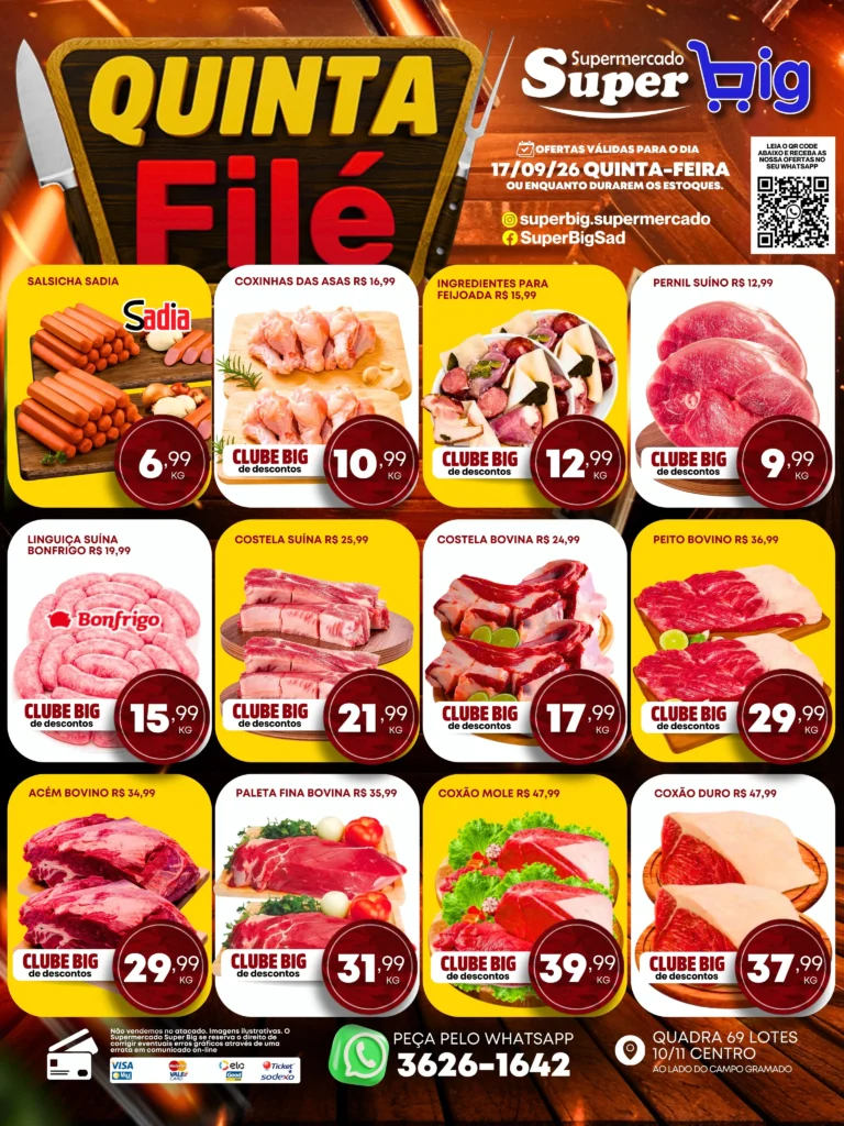 Ofertas Supermercado Super Big  🛒 – de 17/09/2026 a 17/09/2026