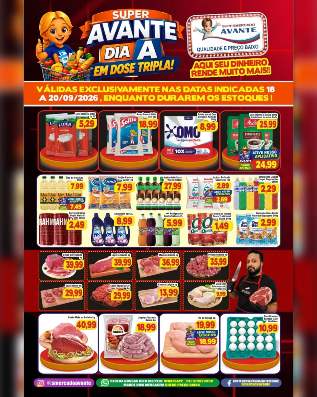 Ofertas Supermercado Avante 💙 – de 18/09/2026 a 20/09/2026