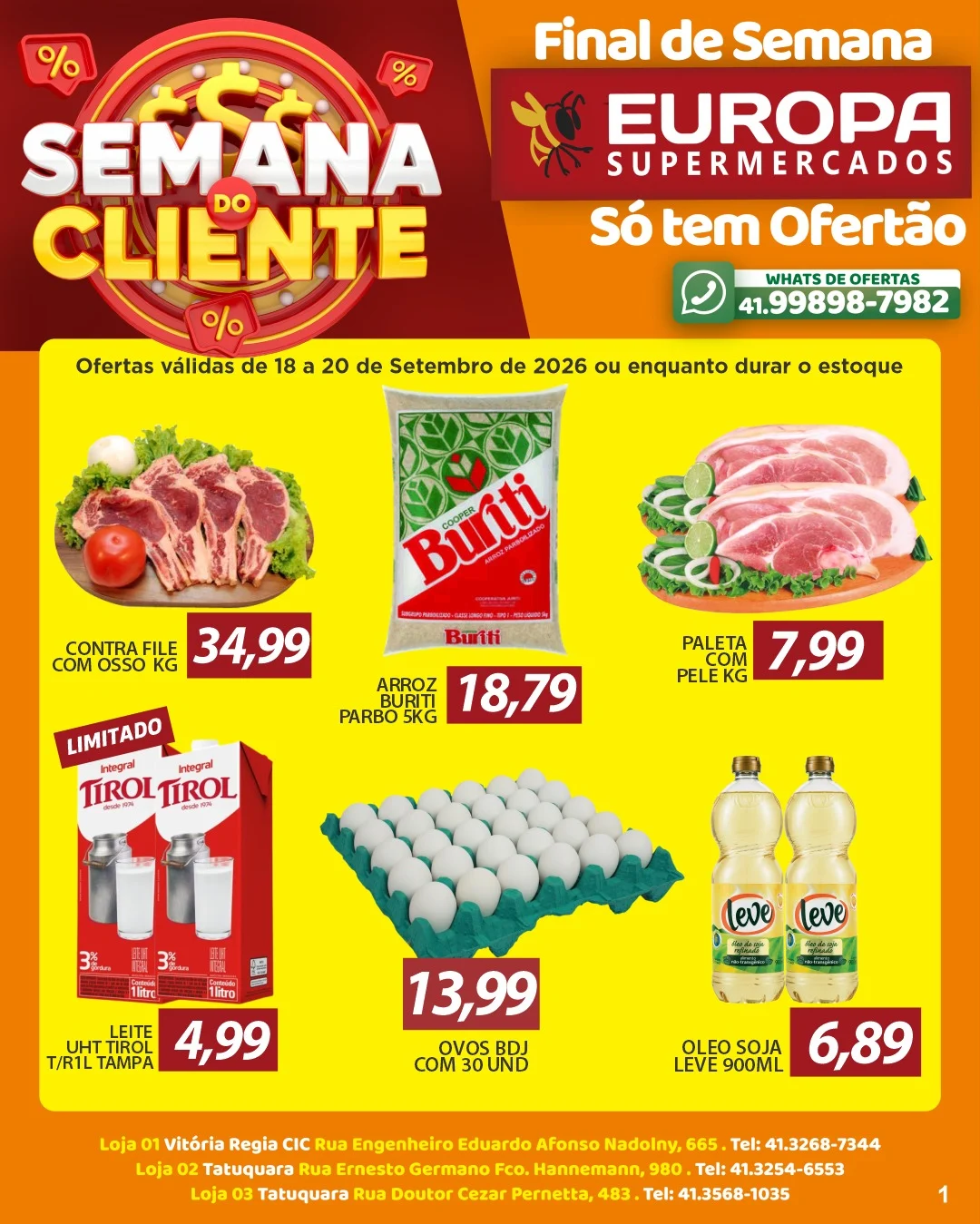 Ofertas Europa Supermercados – de 18/09/2026 a 20/09/2026