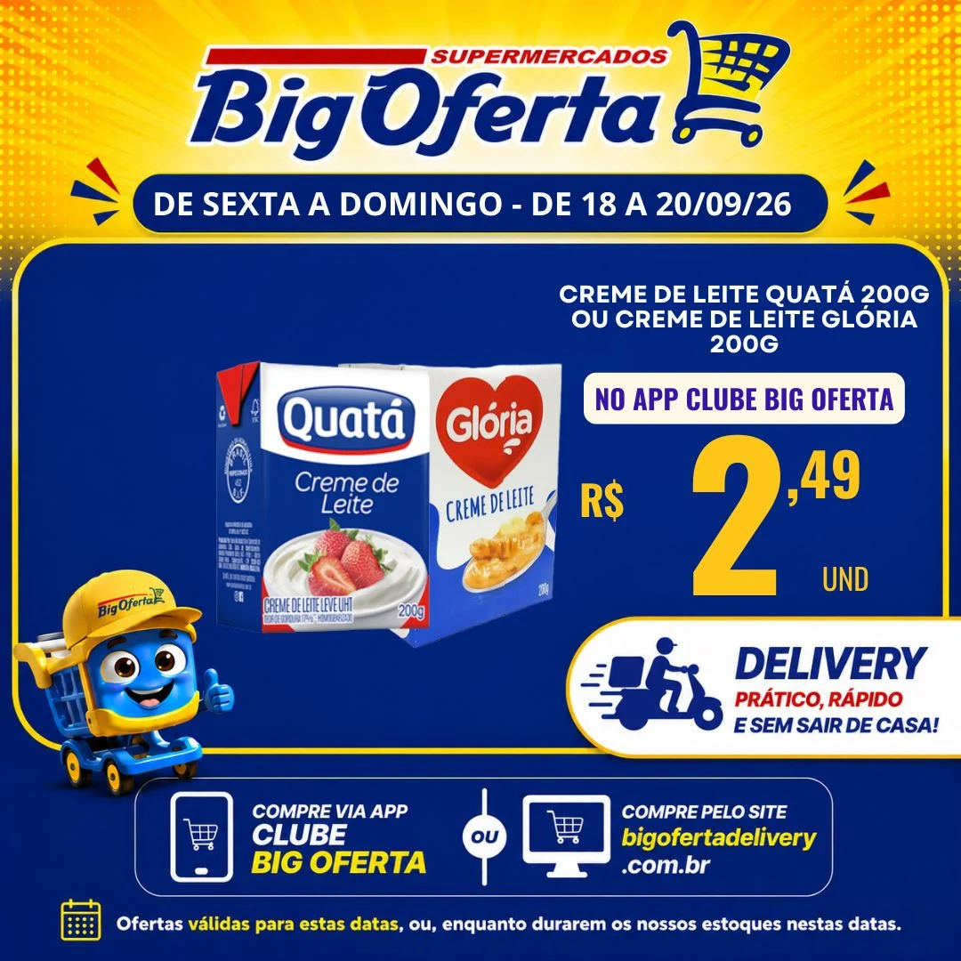 Ofertas Supermercado Big Oferta – de 18/09/2026 a 20/09/2026