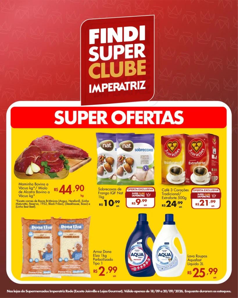 Ofertas Rede Supermercados Imperatriz – até 20/09/2026 Ofertas Rede Supermercados Imperatriz – até 20/09/2026