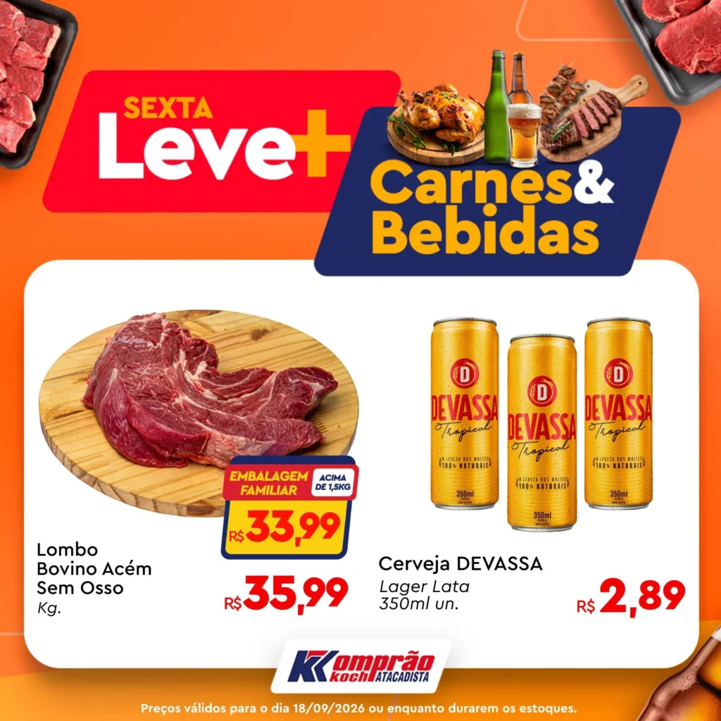Ofertas Komprão Koch Atacadista – até 18/09/2026