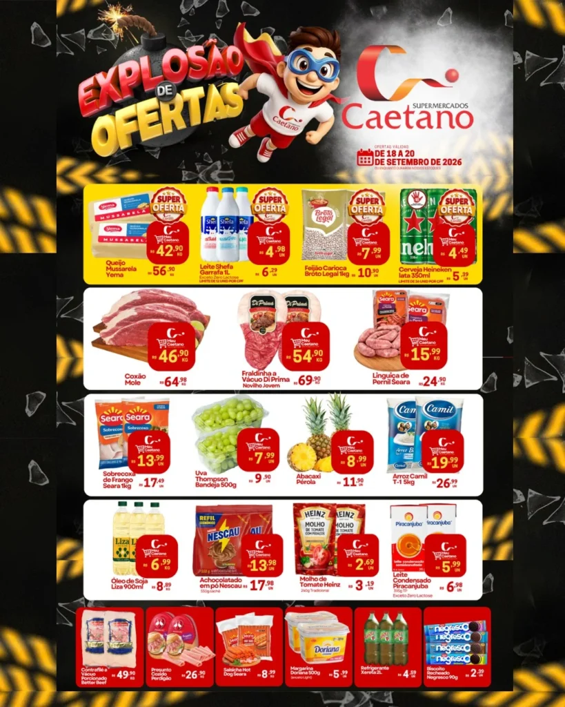 Ofertas Supermercados Caetano – de 18/09/2026 a 20/09/2026 Ofertas Supermercados Caetano – de 18/09/2026 a 20/09/2026