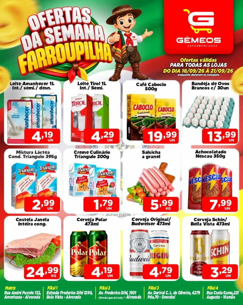 Ofertas Gemeos supermercado – até 21/09/2026 Ofertas Gemeos supermercado – até 21/09/2026