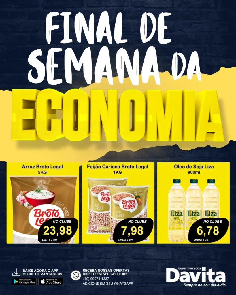 Ofertas Supermercados Davita – até 21/09/2026 Ofertas Supermercados Davita – até 21/09/2026