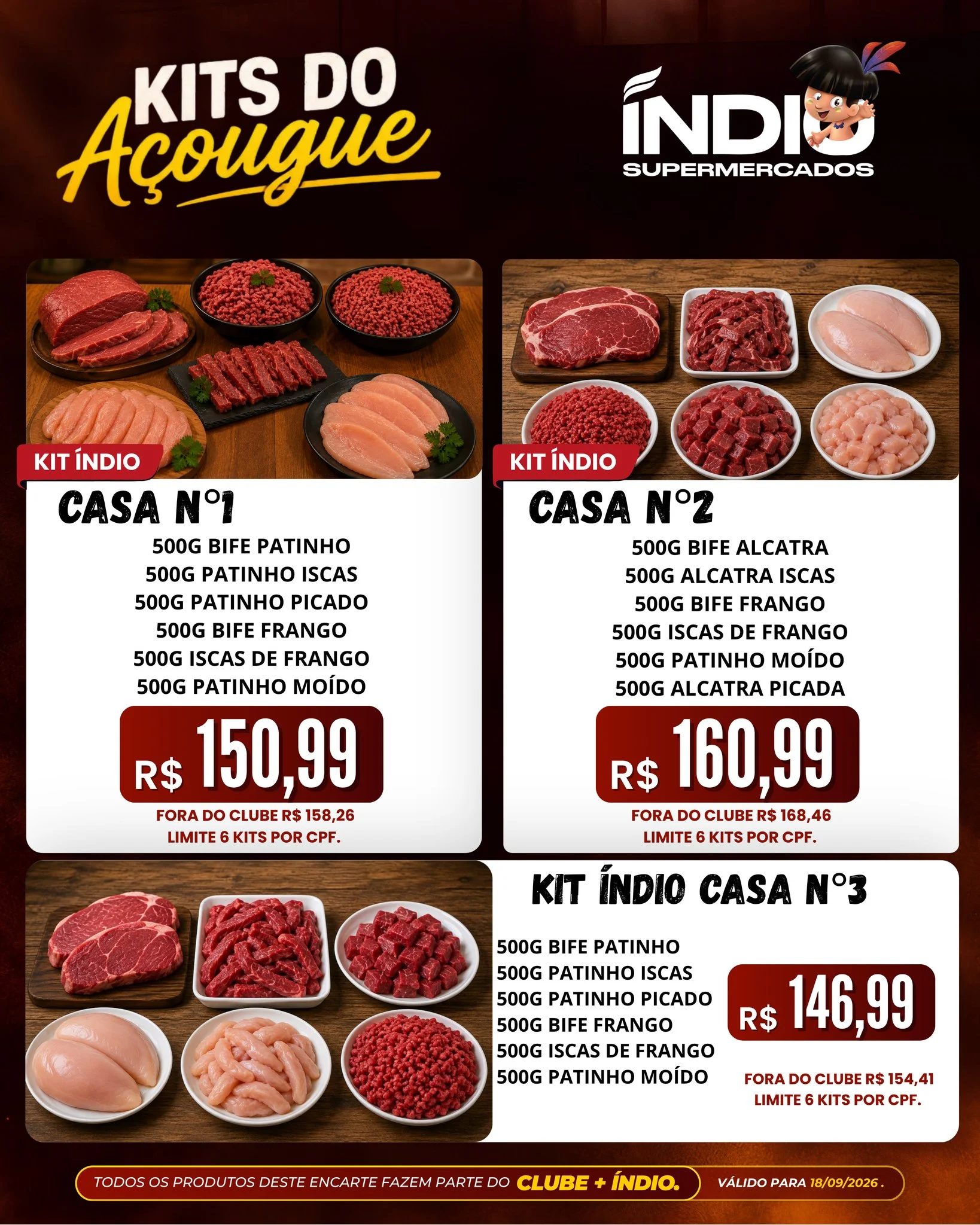 Ofertas Supermercados Índio – até 18/09/2026