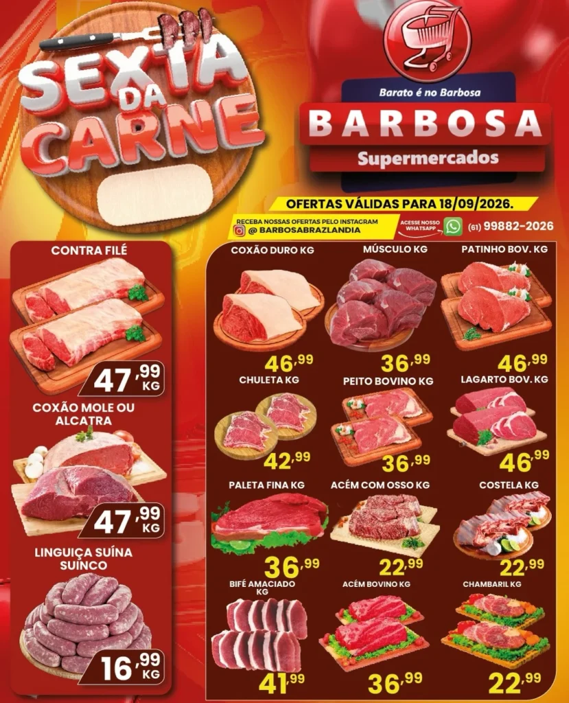 Ofertas SUPERMERCADOS BARBOSA 🛒 – de 18/09/2026 a 18/09/2026 Ofertas SUPERMERCADOS BARBOSA 🛒 – de 18/09/2026 a 18/09/2026