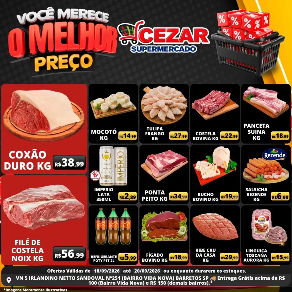 Ofertas Cezar Supermercado – até 20/09/2026