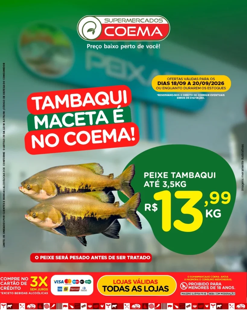 Ofertas Coema | Manaus e Manacapuru – até 20/09/2026 Ofertas Coema | Manaus e Manacapuru – até 20/09/2026