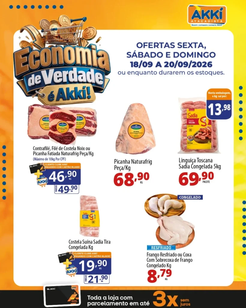 Ofertas Akkí Atacadista – até 20/09/2026 Ofertas Akkí Atacadista – até 20/09/2026