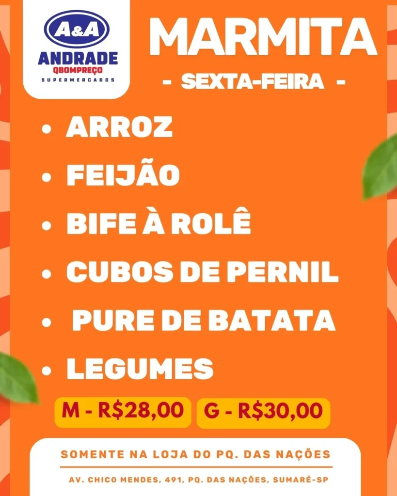 Ofertas Supermercados Andrade Qbompreço – até DD/MM
