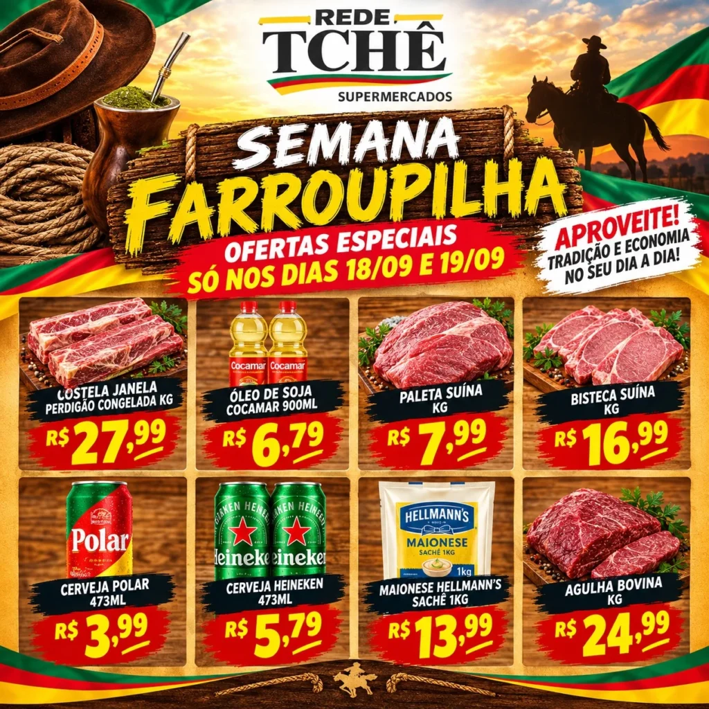 Ofertas Rede Tchê Palmeira – de 18/09 a 19/09