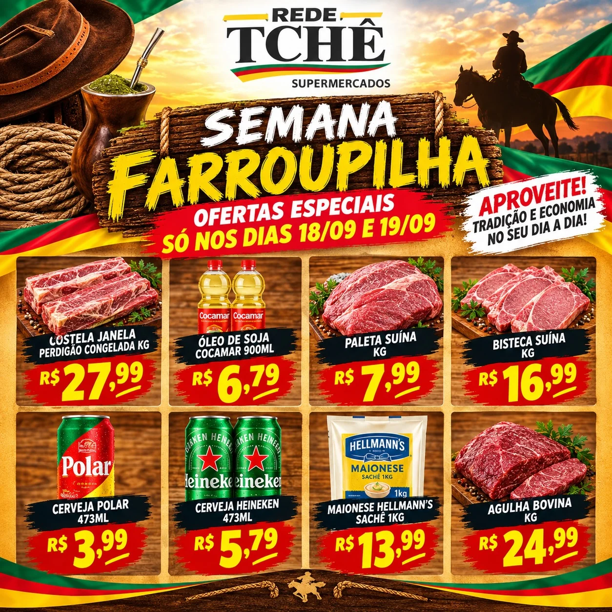 Ofertas Rede Tchê Palmeira – de 18/09 a 19/09