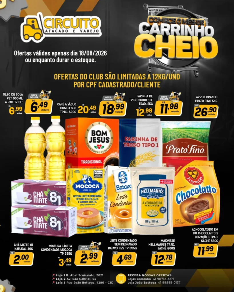 Ofertas Circuito Atacado e Varejo – de 18/08/2026 a 18/08/2026