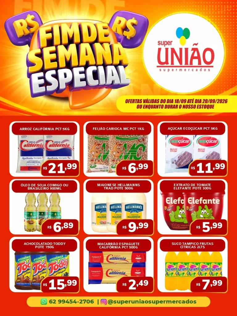 Ofertas Super União Supermercados | OFICIAL – de 18/09/2026 a 20/09/2026