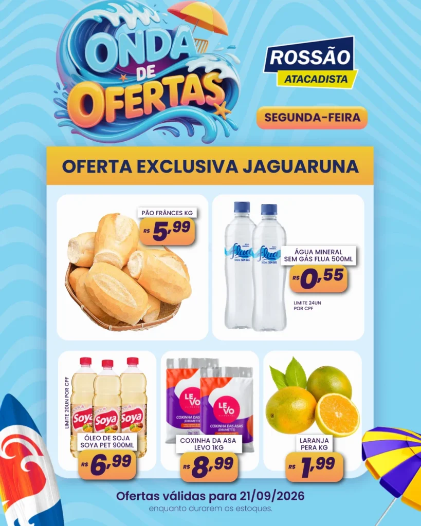Ofertas Rossão Atacadista – de 21/09/2026 a 21/09/2026