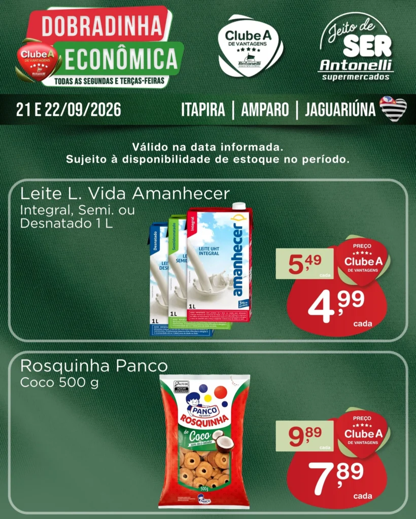 Ofertas Antonelli Supermercados – de 21/09/2026 a 22/09/2026 Ofertas Antonelli Supermercados – de 21/09/2026 a 22/09/2026