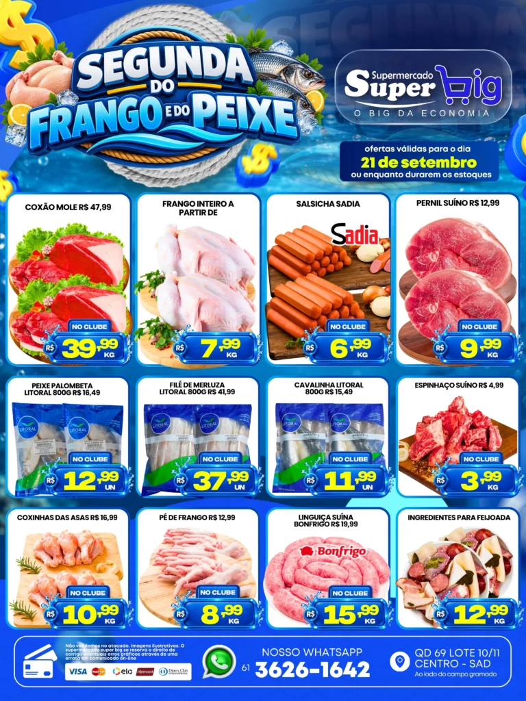 Ofertas Supermercado Super Big  🛒 – de 21/09 a 21/09