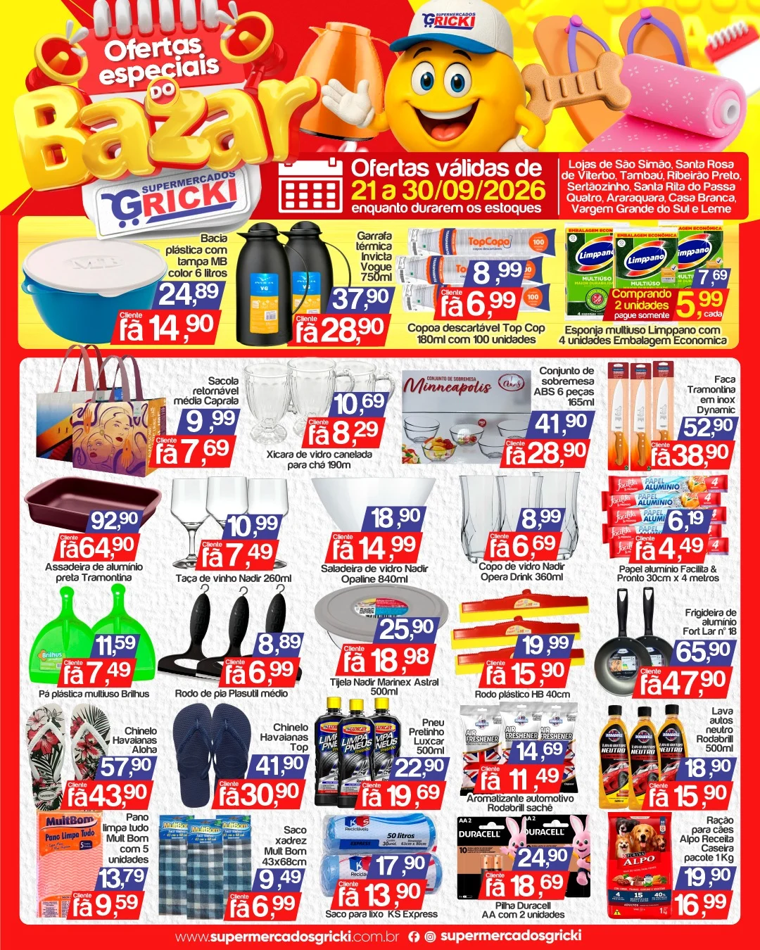Ofertas Supermercados Gricki – até 30/09/2026