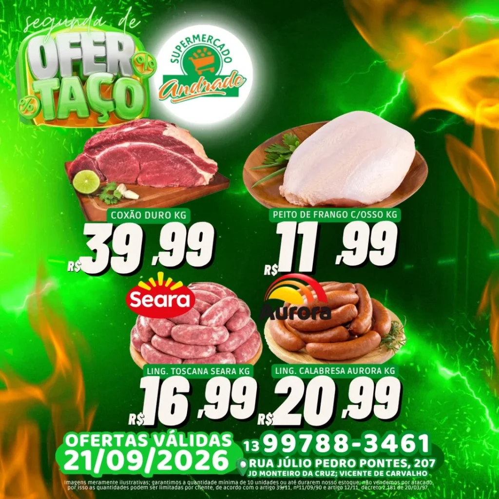 Ofertas Supermercado Andrade – de 21/09/2026 a 21/09/2026