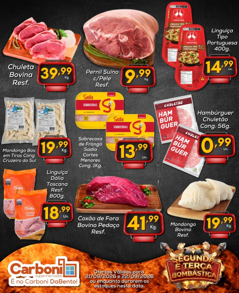 Ofertas Carboni Supermercados – até 22/09/2026