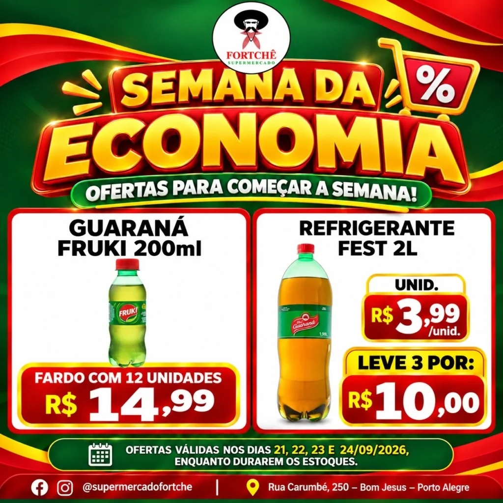 Ofertas Super Fortchê – de 21/09/2026 a 24/09/2026 Ofertas Super Fortchê – de 21/09/2026 a 24/09/2026