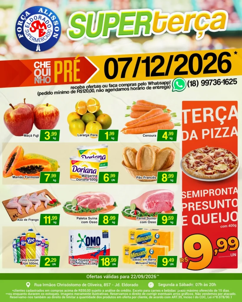 Ofertas Eldorado Supermercado – até 22/09/2026