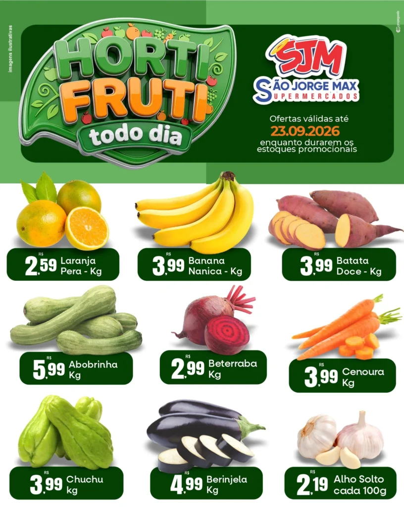 Ofertas São Jorge Max Supermercados – até 23/09/2026 Ofertas São Jorge Max Supermercados – até 23/09/2026
