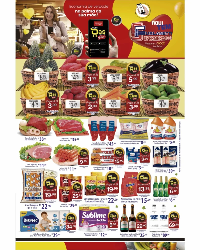 Ofertas Furlanetti Supermercados – até 24/09/2026 Ofertas Furlanetti Supermercados – até 24/09/2026