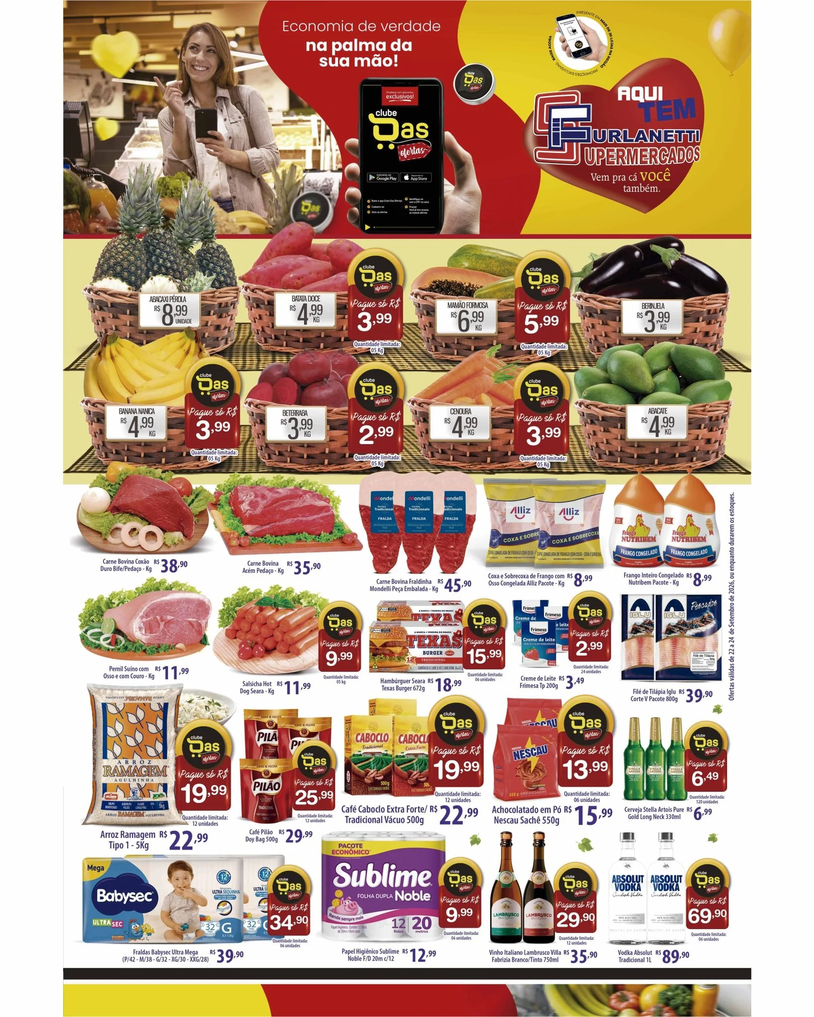 Ofertas Furlanetti Supermercados – até 24/09/2026