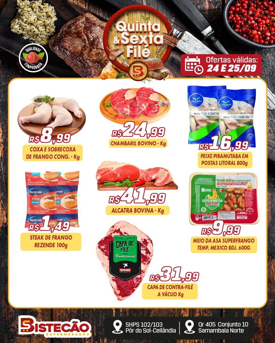 Ofertas Bistecão Supermercado – 25/09/2026